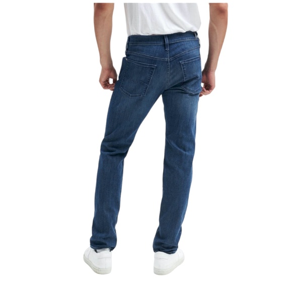 7 FOR ALL MANKIND MEDIUM BLUE SLIMMY LUXE PERFORMANCE JEANS - Picture 2 of 10
